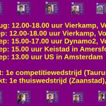 Oefenprogramma VoCASA H1 aug-sep 2025